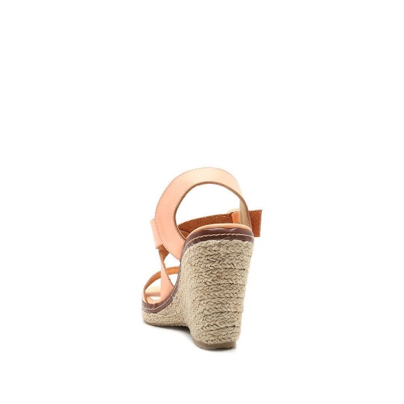 Peach Espadrille Wedge - Picture 4 of 5